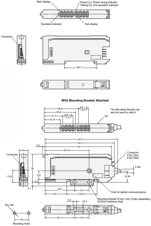 E3C-LDA Dimensions 8 