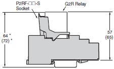 PYF[][]S / P2RF-[][]-S Dimensions 15 