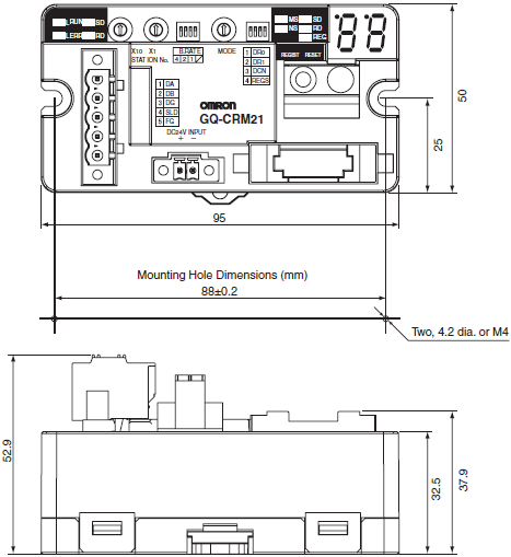 GQ-CRM21 Dimensions 1 