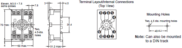 E5CC, E5CC-B, E5CC-U Dimensions 38 