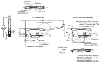 E3X-HD Dimensions 3 