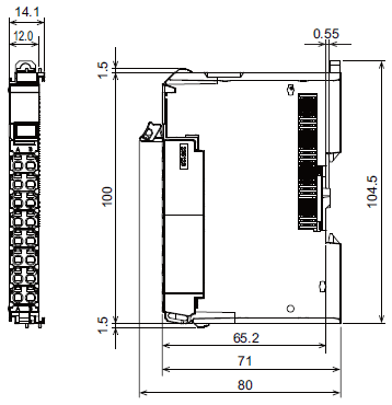 NX-ECS[][][] Dimensions 2 