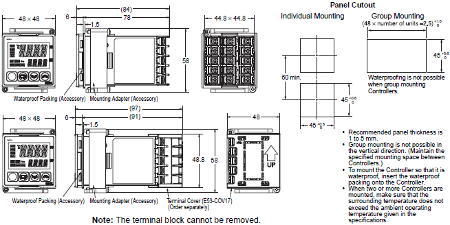 E5[]Z Dimensions 1 