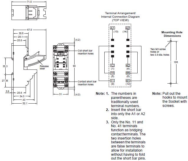 My Gs Miniature Power Relays Dimensions