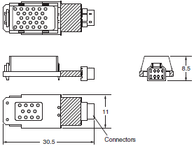 ES2-HB-N / THB-N Dimensions 2 