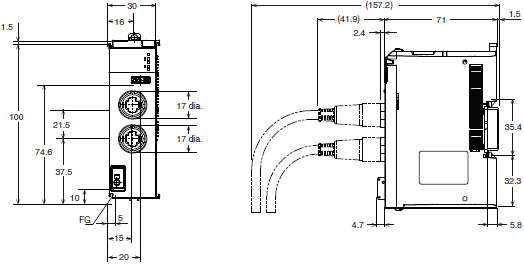 NX-V680C Dimensions 2 