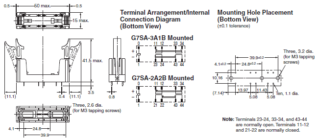 G7SA Dimensions 16 