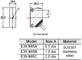 E3Z-[]-UL Dimensions 23 