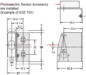 E3Z Dimensions 11 