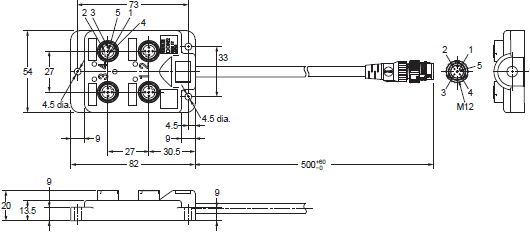 DCA2 / DCN3 / XS4 Dimensions 19 