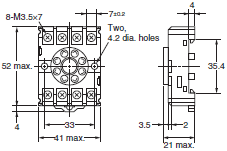 P2RFZ / P2RF, P2R, P7TF, PYFZ / PYF, PTFZ / PTF, PYD, PT, P7LF, PF, P2CF, PFA, P3G / P3GA, PL Dimensions 57 