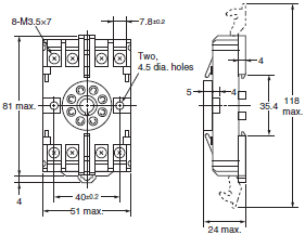 P2RFZ / P2RF, P2R, P7TF, PYFZ / PYF, PTFZ / PTF, PYD, PT, P7LF, PF, P2CF, PFA, P3G / P3GA, PL Dimensions 69 