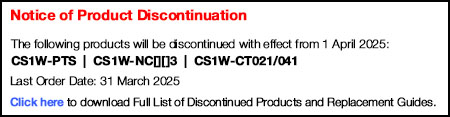 Product Discontinued CS1W-PTS CS1W-NC[][]3 CS1W-CT021 / 041