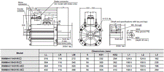 R88M-K, R88D-KN[]-ML2 Dimensions 56 